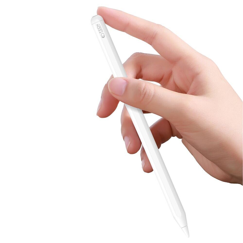 Стилус TECH-PROTECT DIGITAL STYLUS PEN ”2” IPAD WHITE (сменные наконечники 2шт в комплекте)