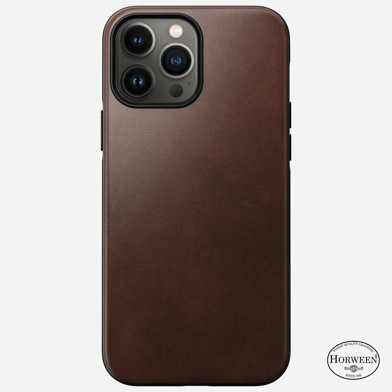 Защитный чехол Nomad MagSafe Rugged Case leather, brown - iPhone 13 Pro Max