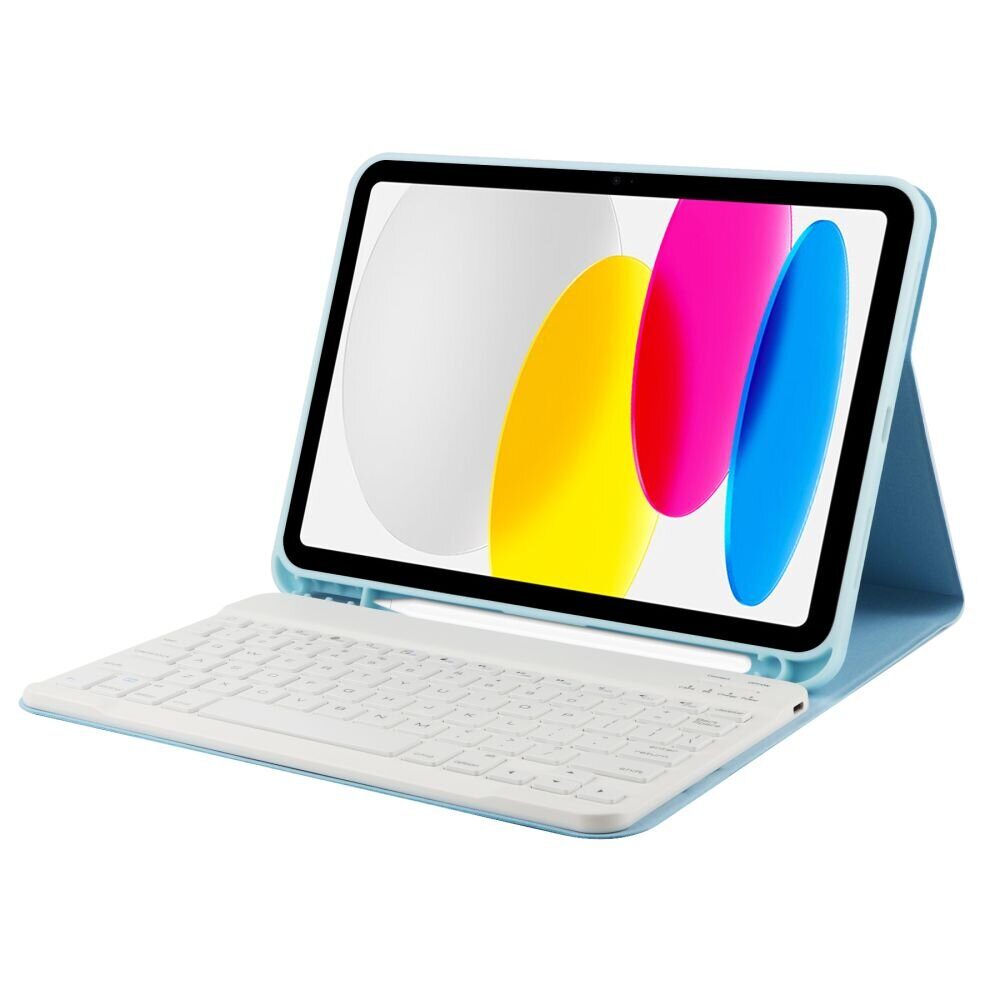 Защитный чехол + клавиатура TECH-PROTECT SC PEN + KEYBOARD IPAD 10.9 2022 SKY BLUE