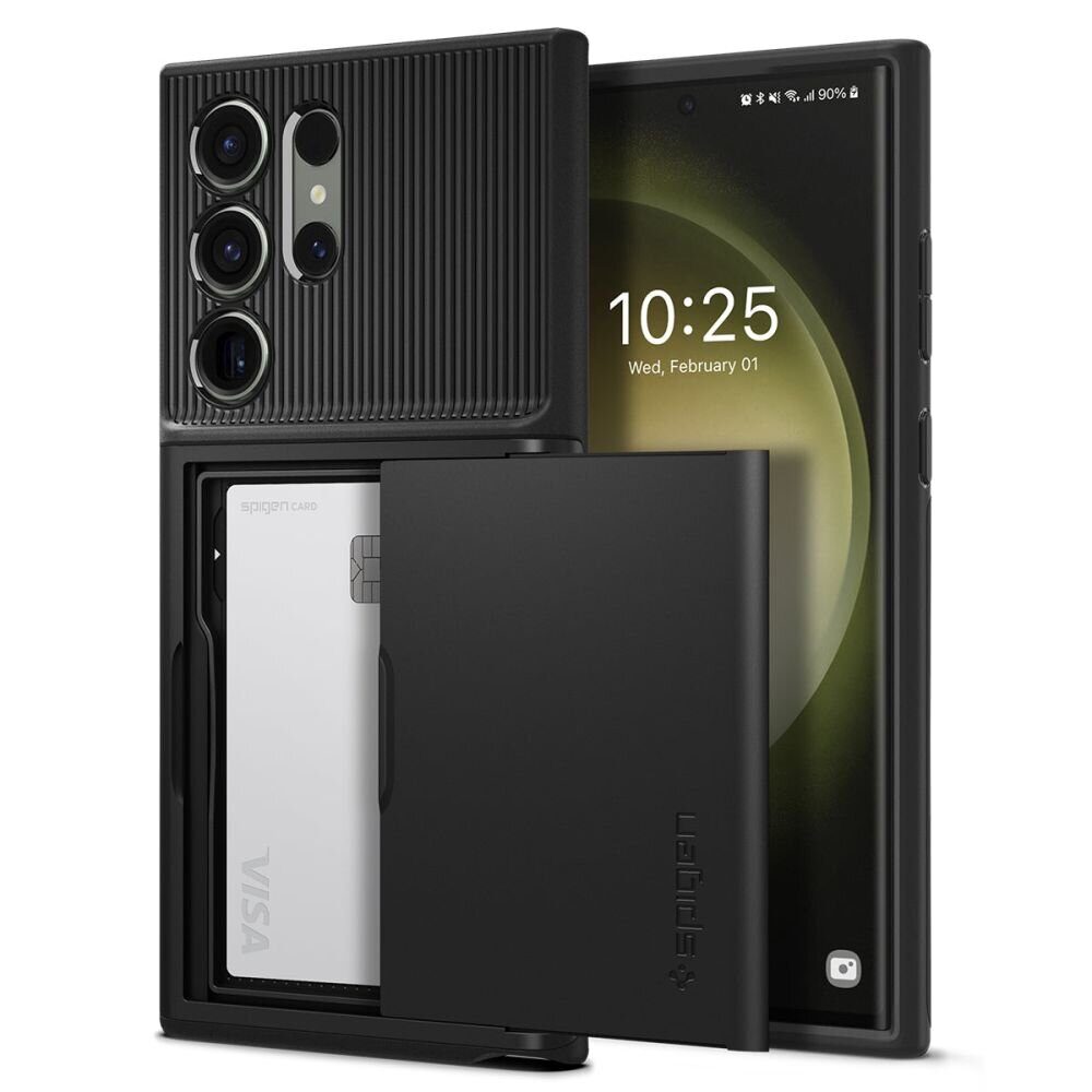 Защитный чехол SPIGEN SLIM ARMOR CS GALAXY S23 ULTRA BLACK