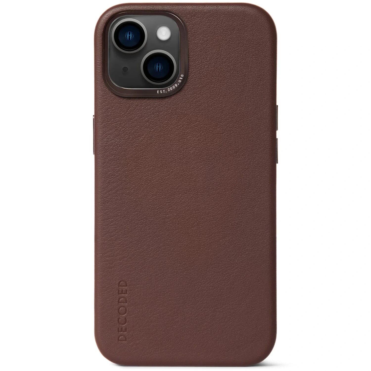 Защитный чехол Decoded Leather BackCover MagSafe, brown - iPhone 14