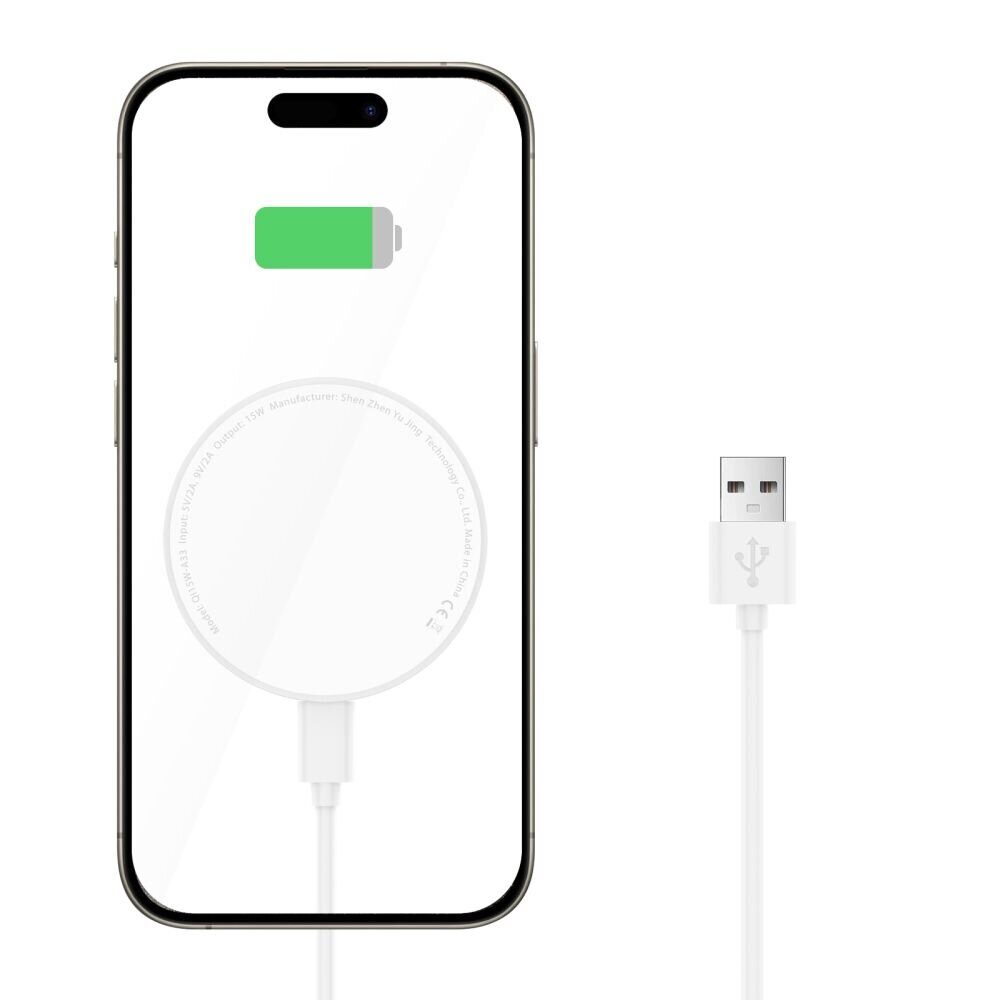 БЗУ TECH-PROTECT QI15W-A33 MAGNETIC MAGSAFE WIRELESS CHARGER WHITE