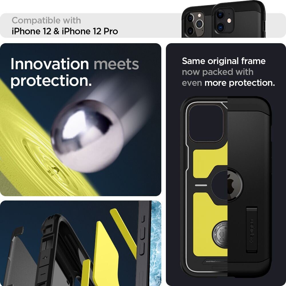 SPIGEN TOUGH ARMOR IPHONE 12/12 PRO BLACK