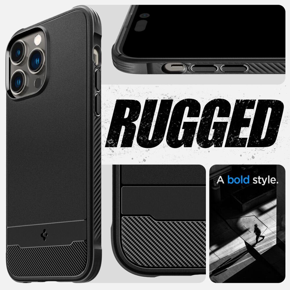 Защитный чехол SPIGEN RUGGED ARMOR MAG MAGSAFE IPHONE 14 PRO MATTE BLACK