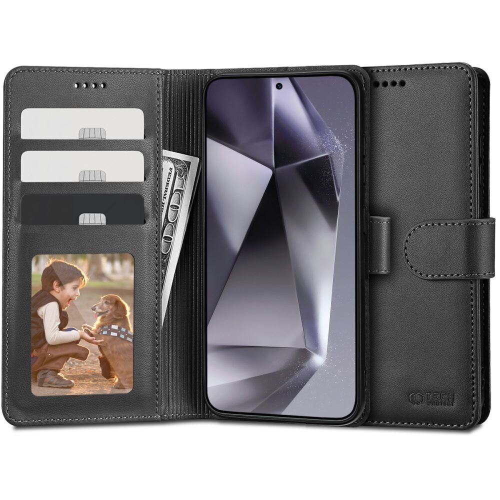 Защитный чехол TECH-PROTECT WALLET GALAXY S24+ PLUS BLACK
