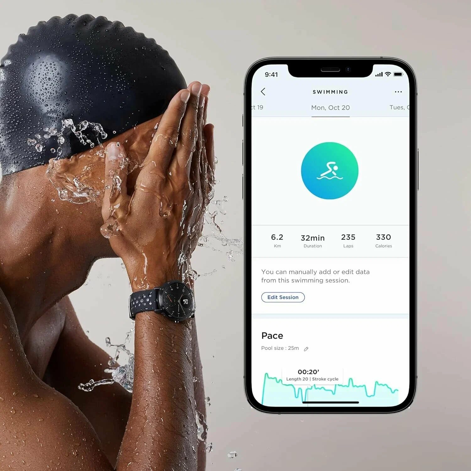 Умные часы Withings Steel HR Sport - белые