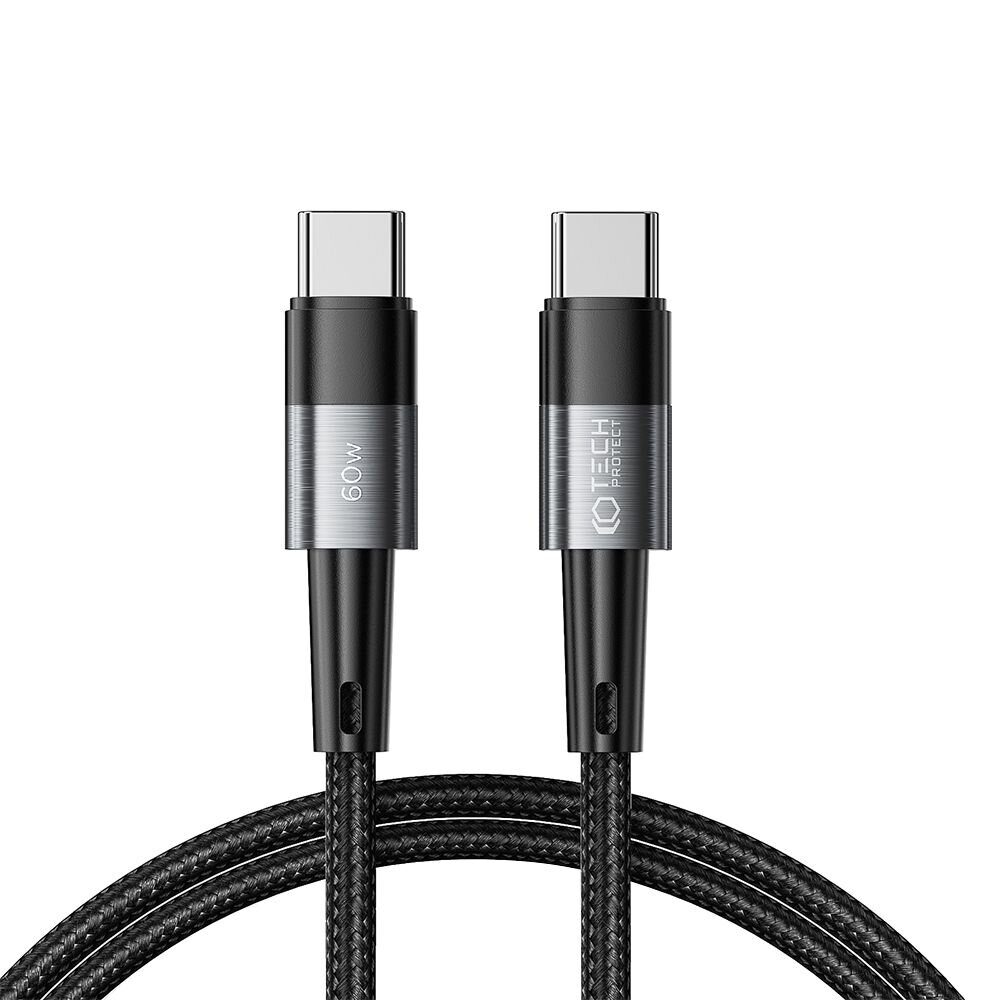 Кабель TECH-PROTECT ULTRABOOST TYPE-C CABLE PD60W/3A 100CM GREY