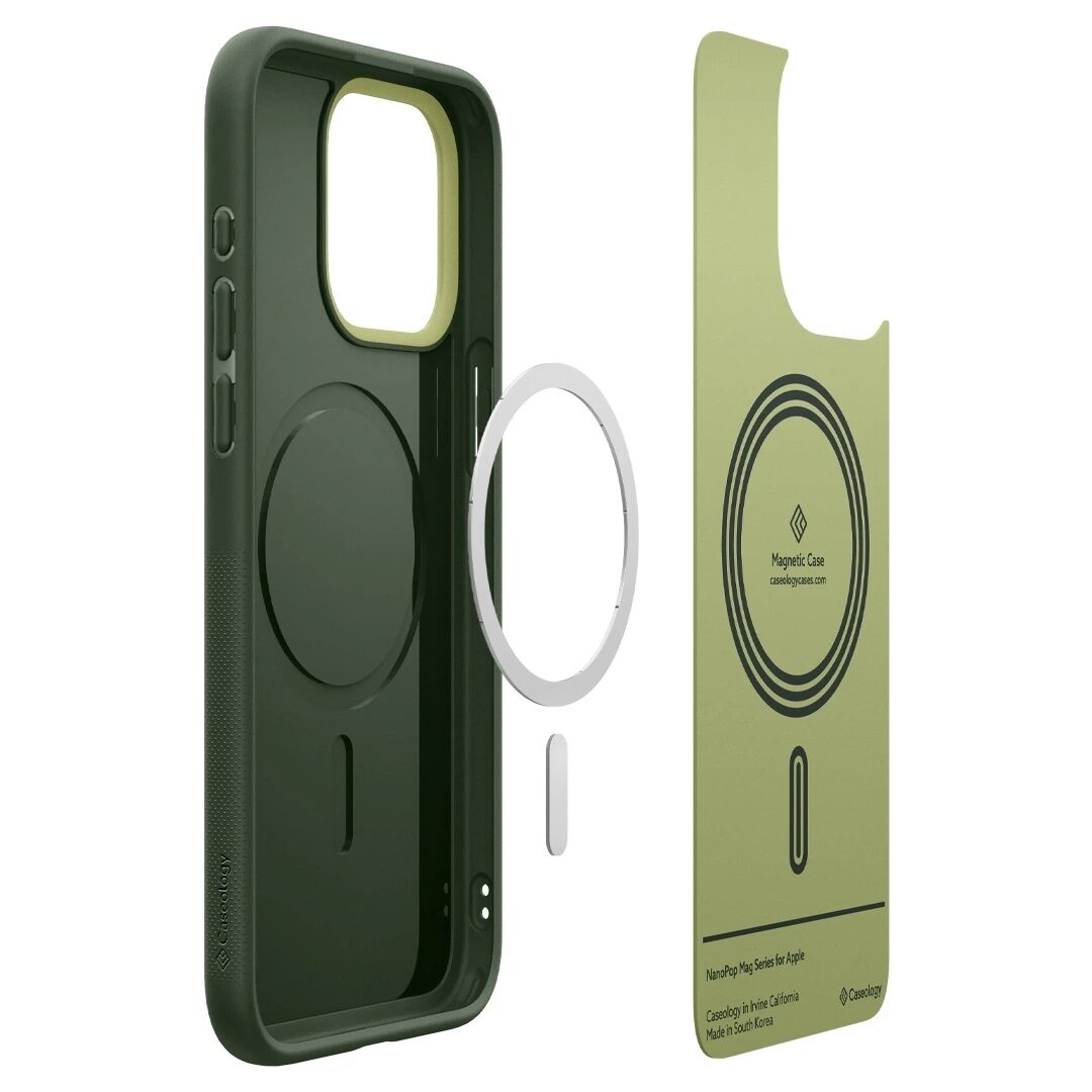 Чехол Spigen Caseology Nano Pop MagSafe, avo green - iPhone 15 Pro