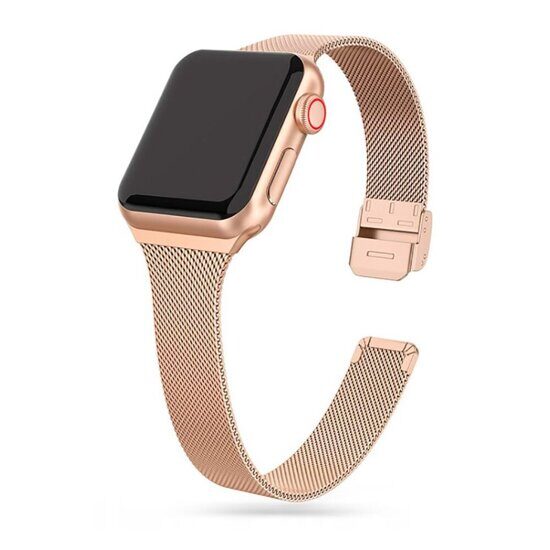 Ремешок TECH-PROTECT THIN MILANESE APPLE WATCH 4 / 5 / 6 / 7 / 8 / SE (38 / 40 / 41 MM) BLUSH GOLD