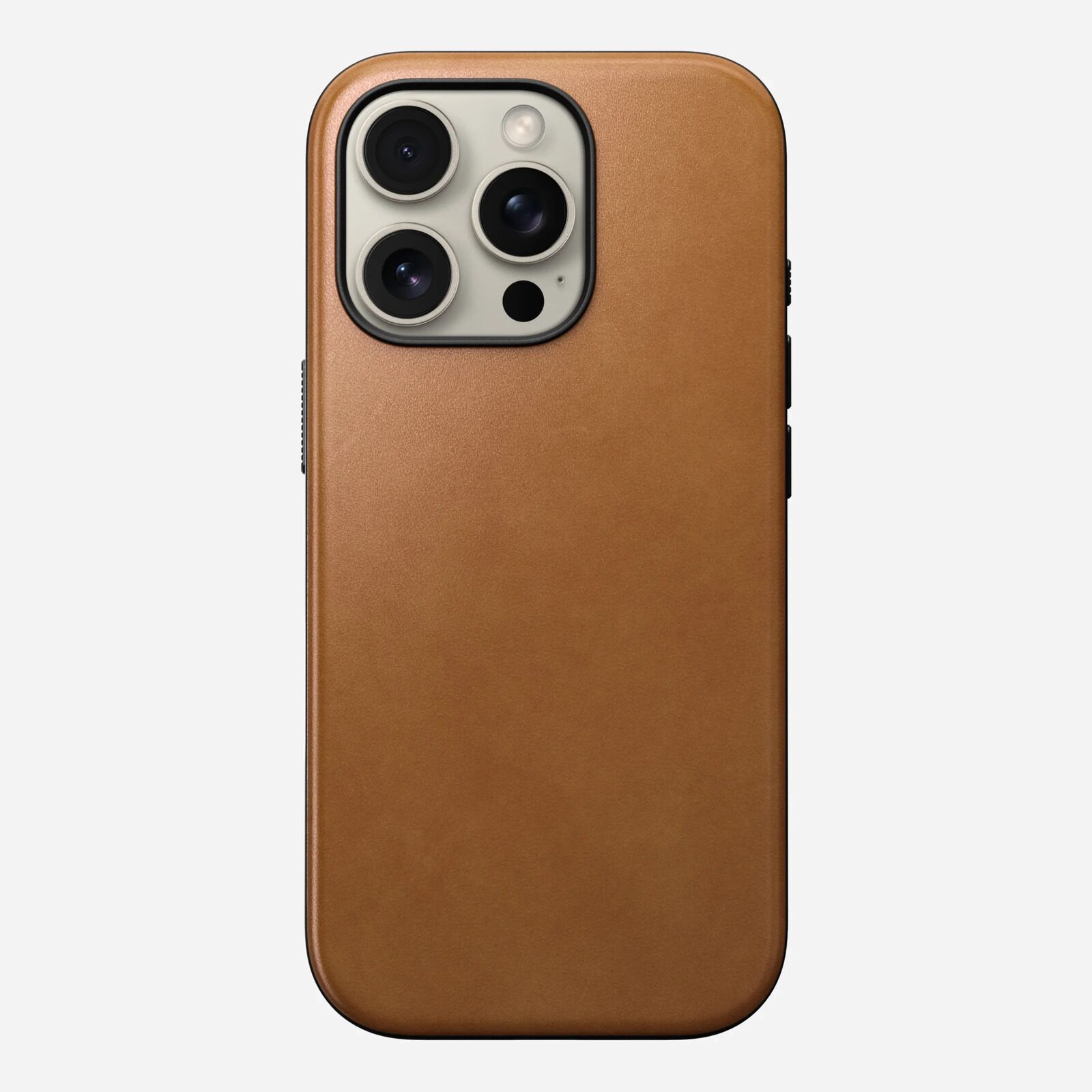 Чехол Nomad Modern Leather case, english Tan-C - iPhone 16 Pro