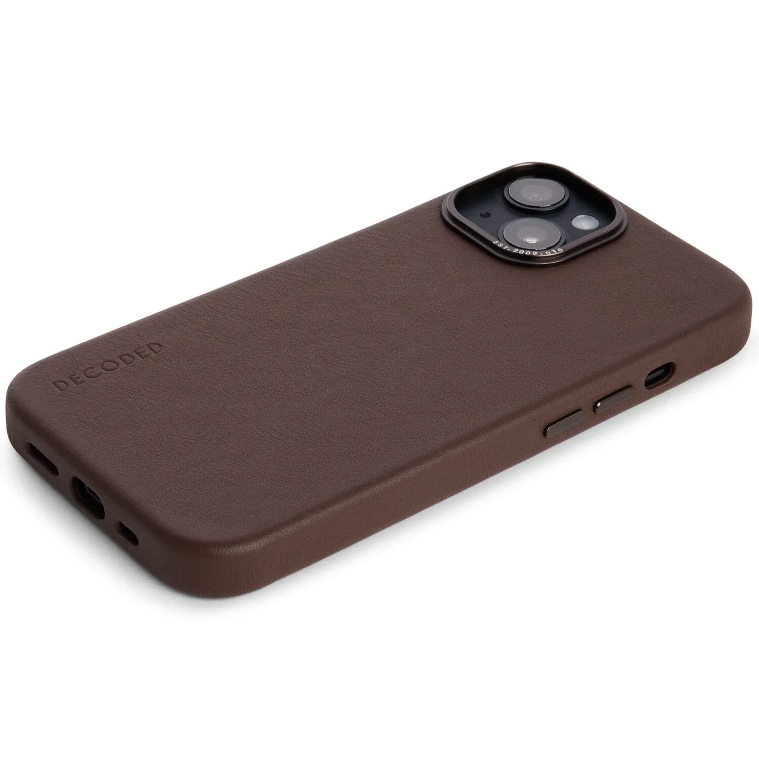 Защитный чехол Decoded Leather BackCover MagSafe, brown - iPhone 14