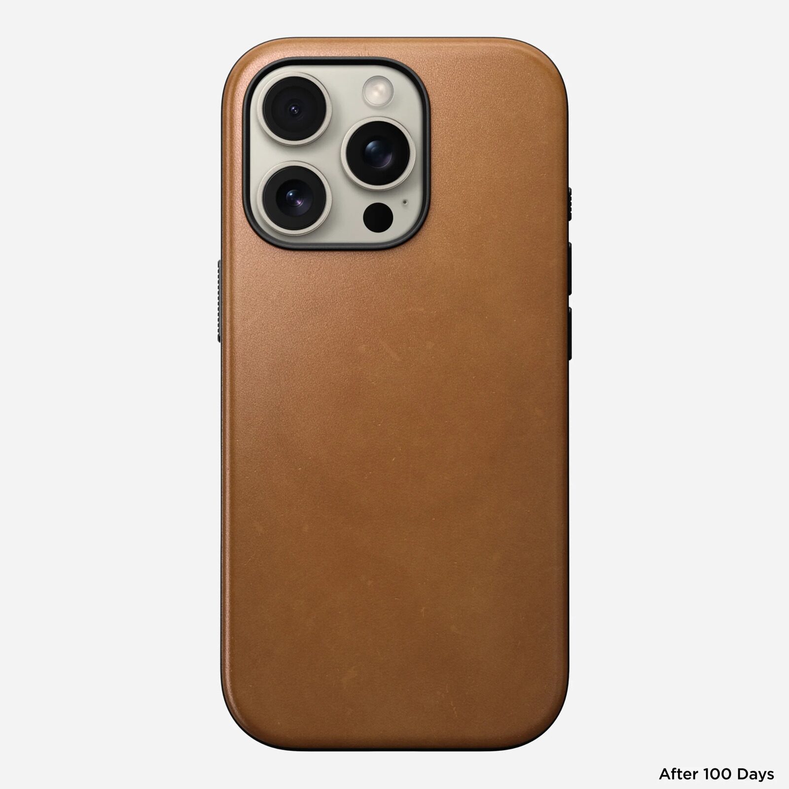 Чехол Nomad Modern Leather case, english Tan-C - iPhone 16 Pro