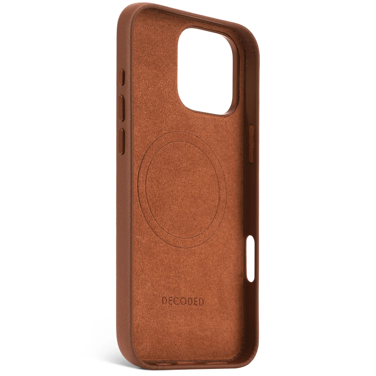 Чехол Decoded Leather Back Cover for iPhone 16 Pro Max Tan