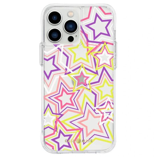 Защитный чехол Case Mate Tough Print, neon stars - iPhone 13 Pro Max