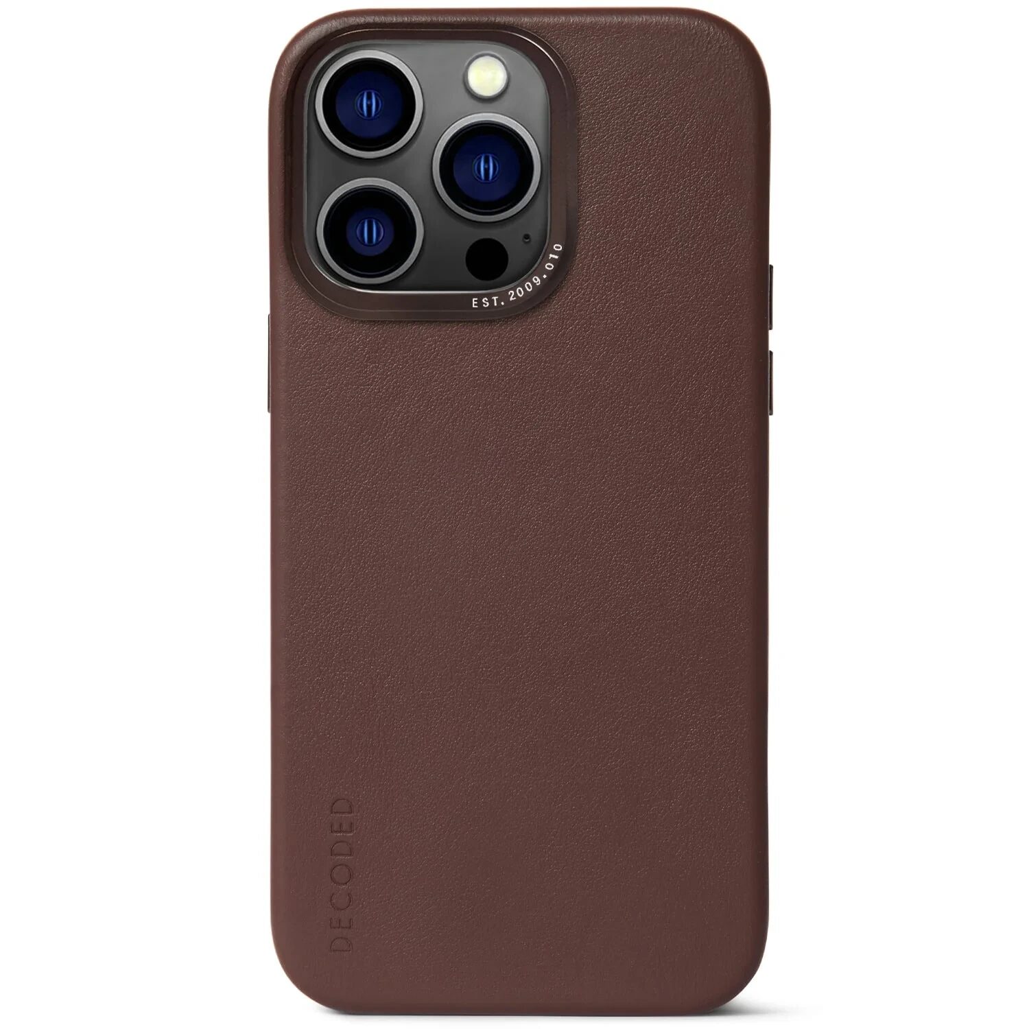 Защитный чехол Decoded Leather BackCover MagSafe, brown - iPhone 14 Pro Max