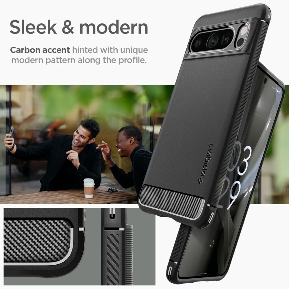 Защитный чехол SPIGEN RUGGED ARMOR GOOGLE PIXEL 8 PRO MATTE BLACK