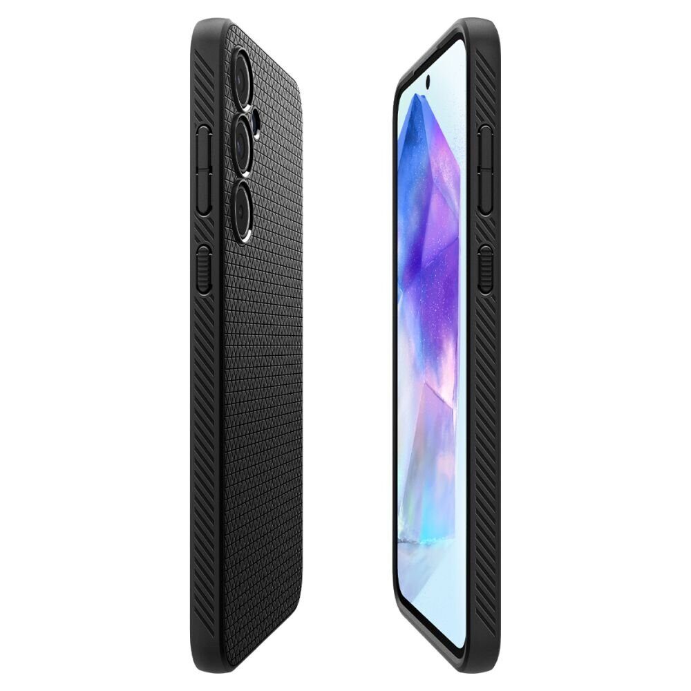 Чехол SPIGEN LIQUID AIR GALAXY A55 5G MATTE BLACK