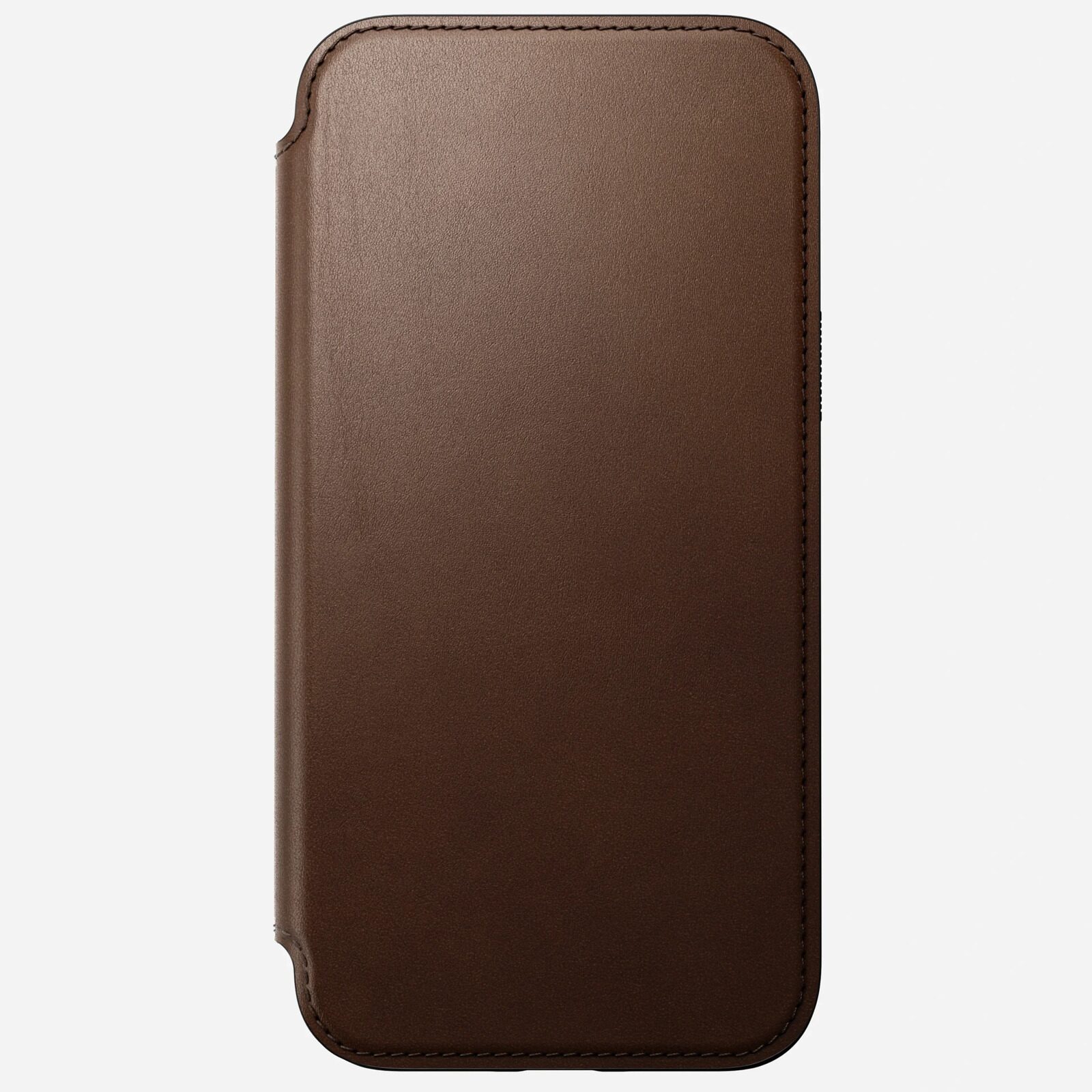 Защитный чехол Nomad Modern Leather Folio, brown - iPhone 15 Pro Max