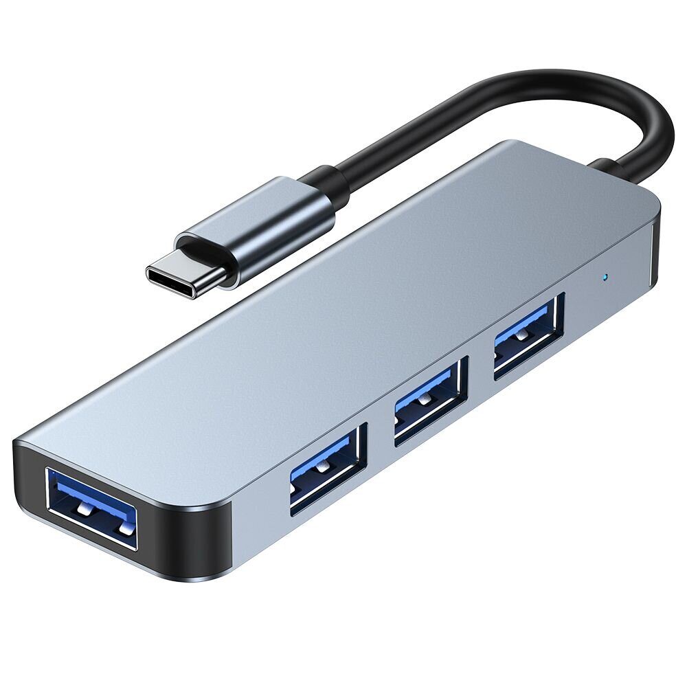 Хаб USB-C TECH-PROTECT V1-HUB ADAPTER 4IN1 GREY