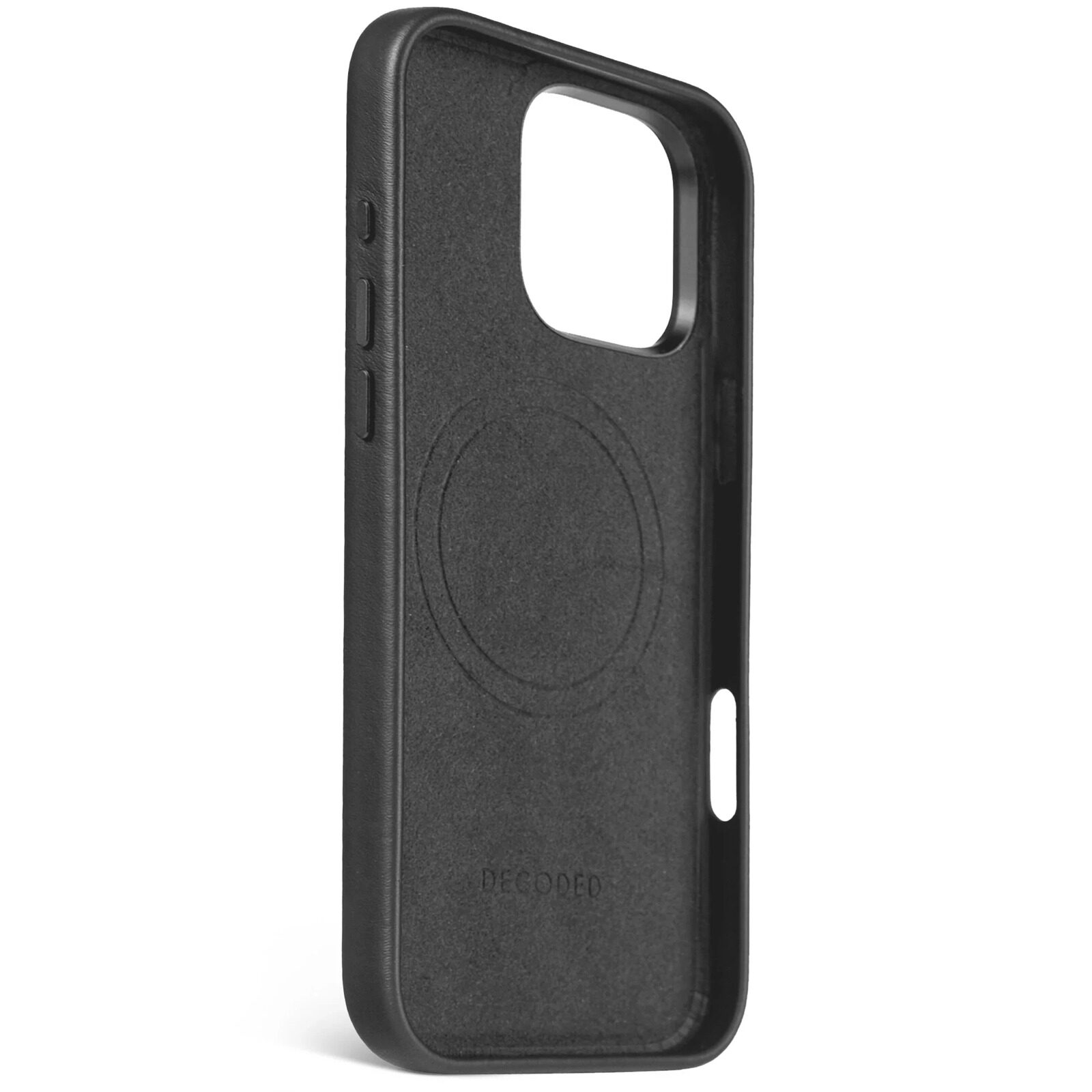 Чехол Decoded Leather Back Cover for iPhone 16 Pro Max Black