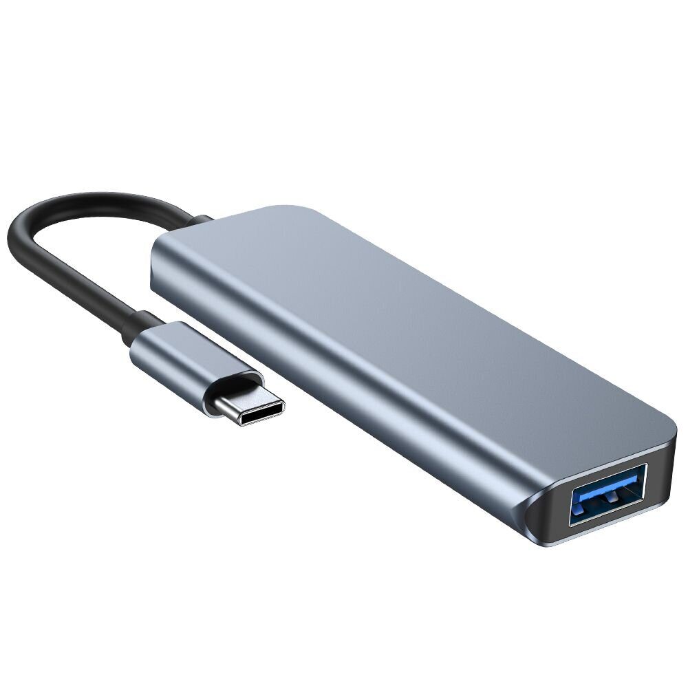 Хаб USB-C TECH-PROTECT V1-HUB ADAPTER 4IN1 GREY