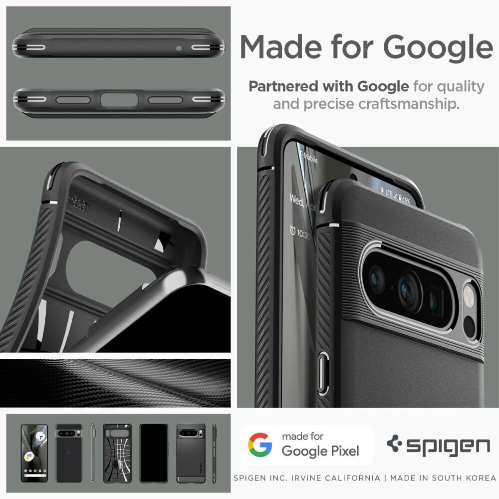 Защитный чехол SPIGEN RUGGED ARMOR GOOGLE PIXEL 8 PRO MATTE BLACK