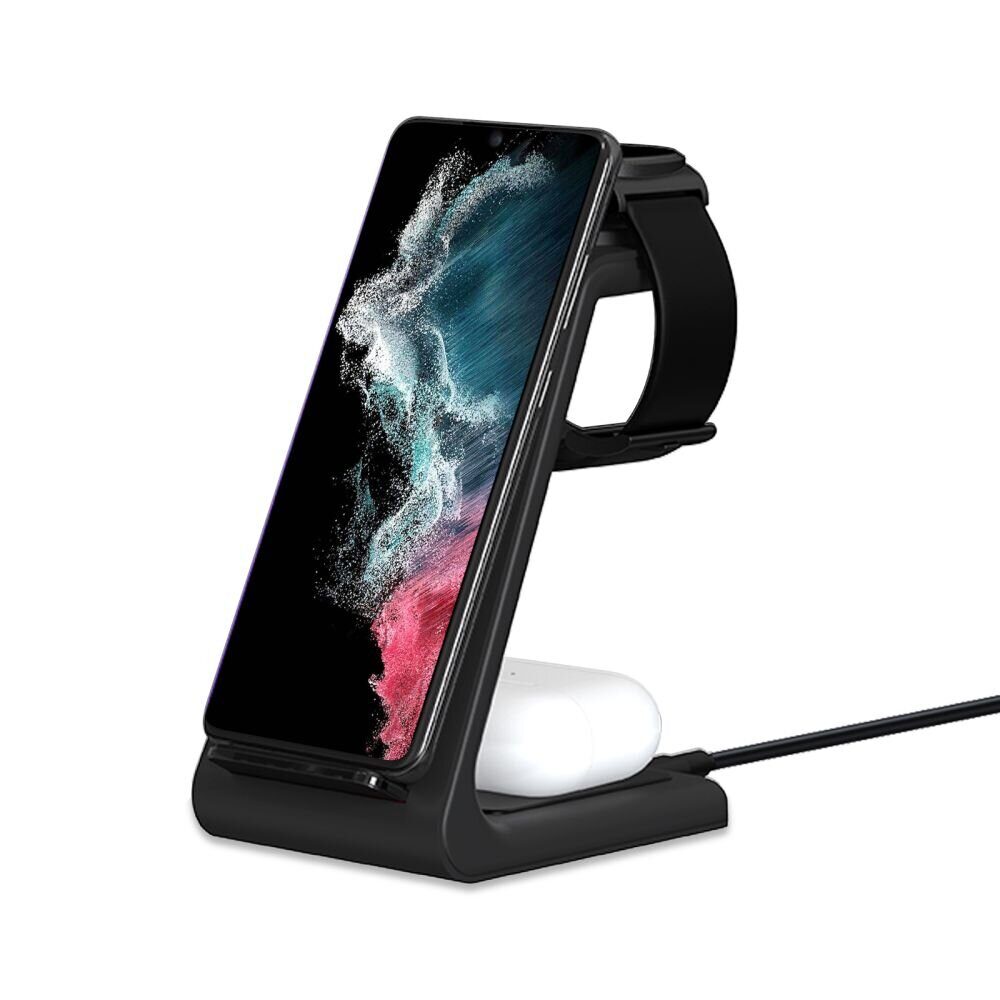 БЗУ TECH-PROTECT A7 3IN1 WIRELESS CHARGER FOR SAMSUNG BLACK