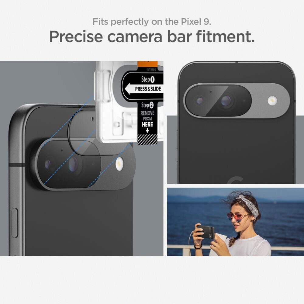 Защитное стекло Spigen Glass tR EZ Fit Optik 2 Pack  Google Pixel 9 - crystal clear