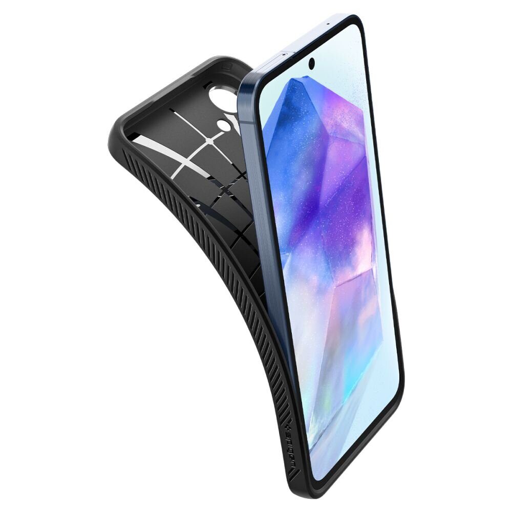 Чехол SPIGEN LIQUID AIR GALAXY A55 5G MATTE BLACK