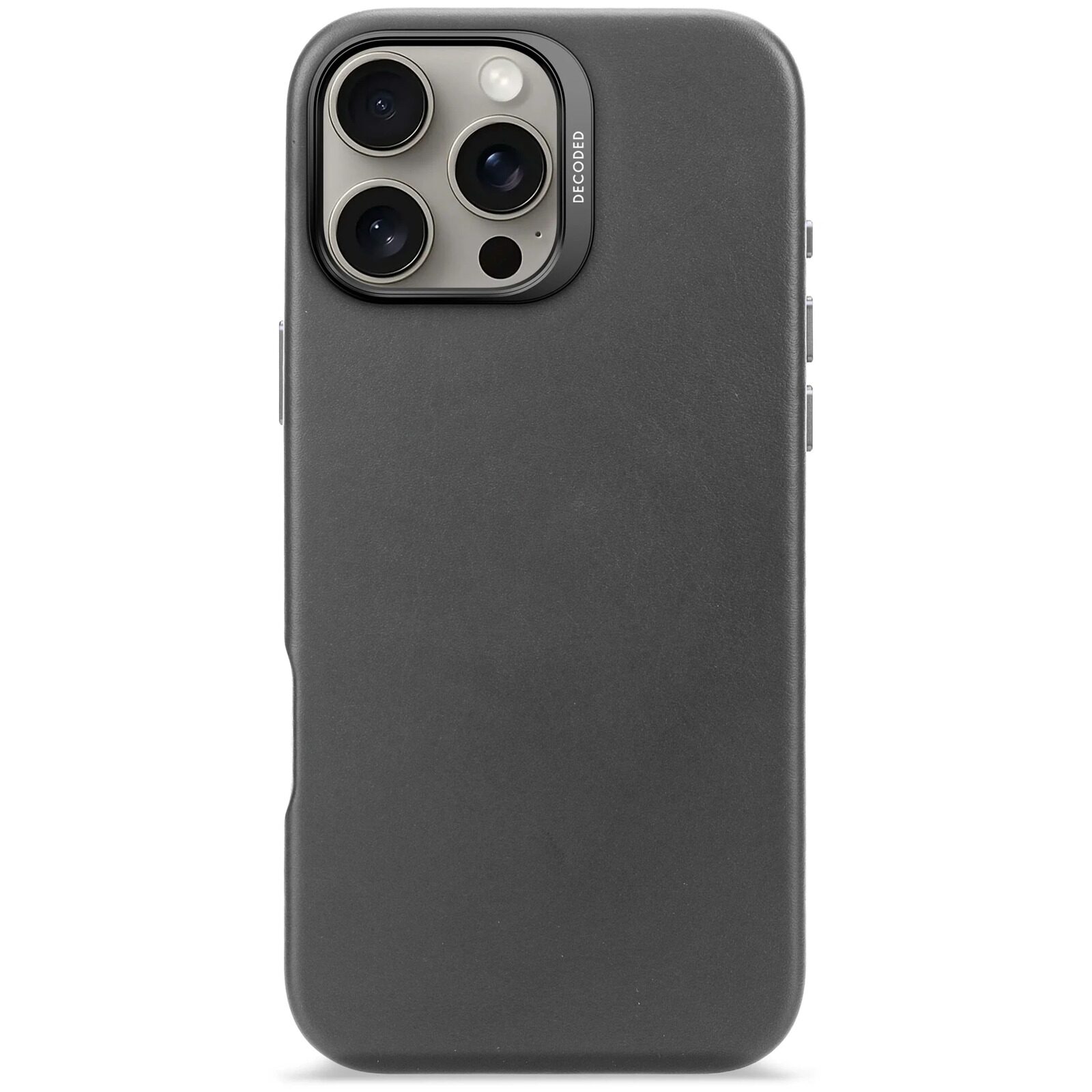 Чехол Decoded Leather Back Cover for iPhone 16 Pro Max Black