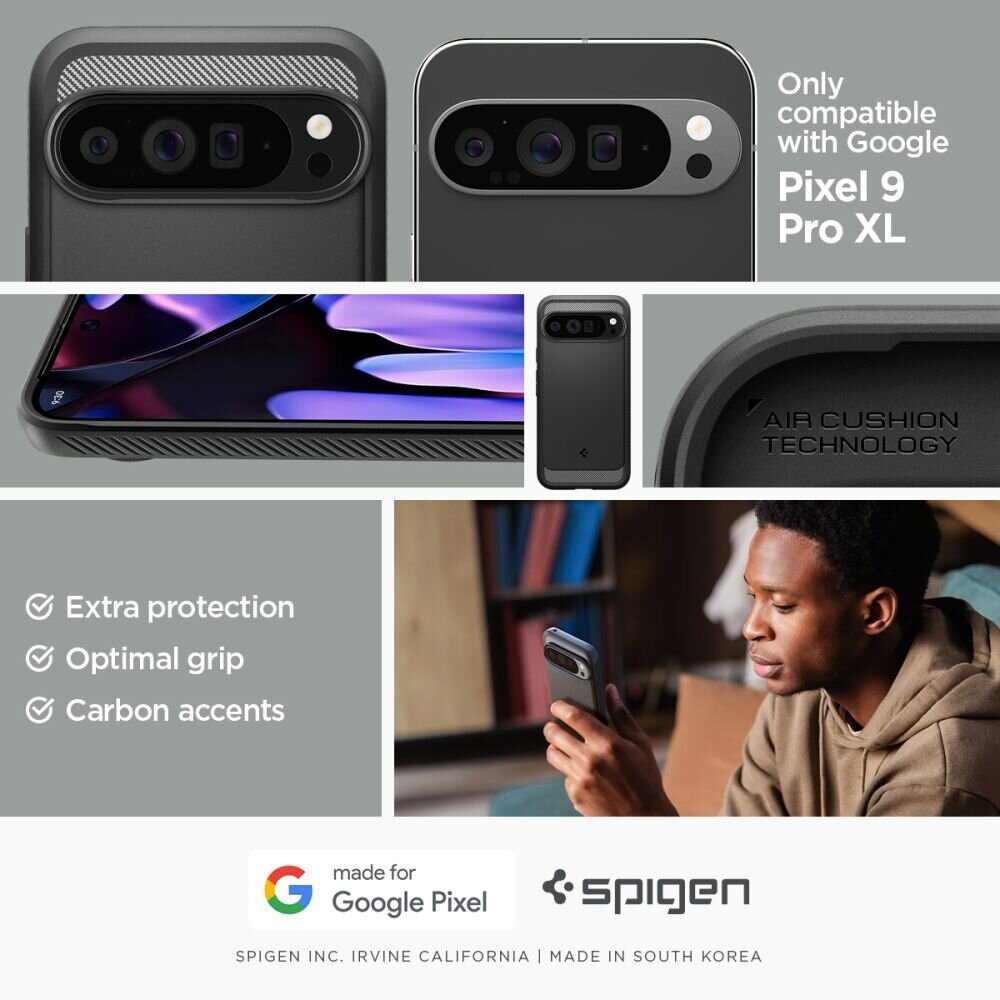 Чехол Spigen Rugged Armor Google Pixel 9 Pro XL - matte black