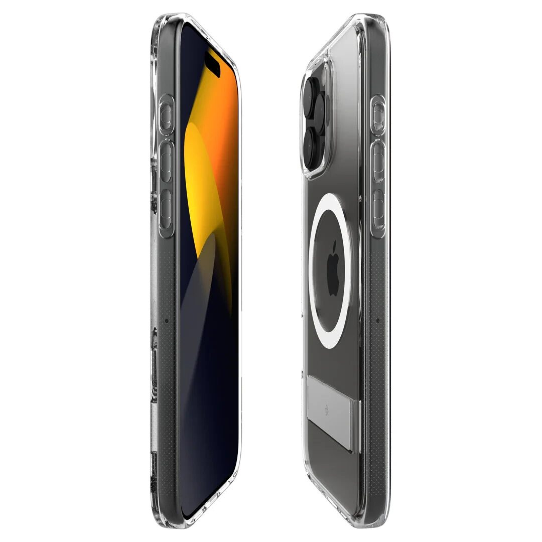 Чехол Spigen Caseology Capella MagSafe Kickstand, clear white silver - iPhone 16 Pro Max