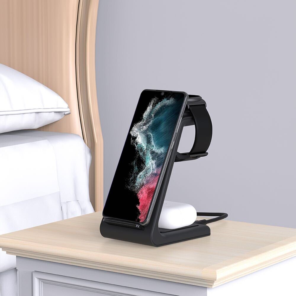 БЗУ TECH-PROTECT A7 3IN1 WIRELESS CHARGER FOR SAMSUNG BLACK