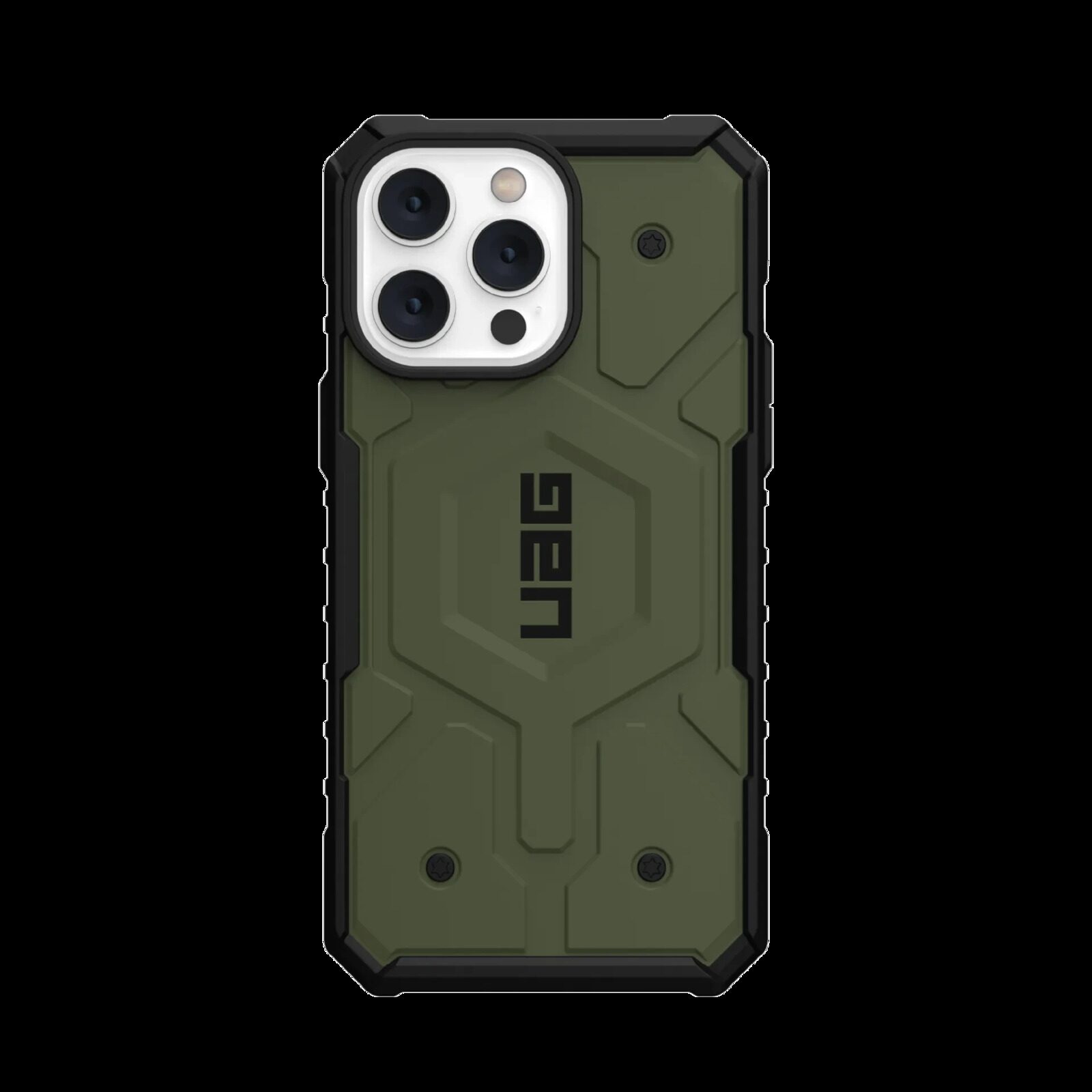 UAG Pathfinder - защитный чехол для iPhone 14 Pro Max, совместимый с MagSafe (оливковый)
